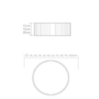 Plafon Redondo Madeira 80cm Mel