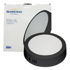 Plafon Redondo Sobrepor 24w Preto Branco Neutro Blumenau