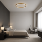 Plafon Redondo Vega 30w Gold 40cm - Gmh dourado