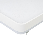 Plafon Round LED Acrílico Liso Branco Quadrado 18W TCC Ajustável Blumenau Iluminação