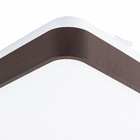 Plafon Round LED Acrílico Liso Café Quadrado 18W TCC Ajustável Blumenau Iluminação