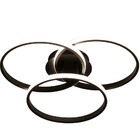 Plafon Selene Preto 50cm Led 45w 4000k Bivolt