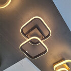 Plafon Selene Quadrado Preto 37cm Led 20w 3 Em 1 Bivolt