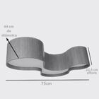 Plafon Semi Cilíndrico Madeira 75 Cm Imbuia