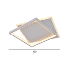 Plafon Sindora Dcx03124 Led Bivolt Branco