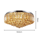 Plafon Skylight Brienne 3025 G9 Bivolt Cromado/champagne