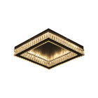 Plafon Skylight Diamond 3064 Preto Led Bivolt Preto/transpare