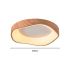 Plafon Skylight Edge 4041 Led Bivolt Madeira/branco