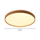 Plafon Skylight Edge 4083 50 Led Bivolt Madeira / Branco