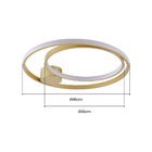 Plafon Skylight Ilusion 4032 Led Bivolt Dourado/branco