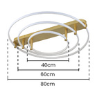 Plafon Skylight Listo 3106l Led Bivolt Branco/dourado