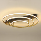 Plafon Skylight Listo 3106l Led Bivolt Preto/dourado