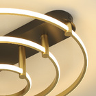 Plafon Skylight Listo 3106m Led Bivolt Preto/dourado