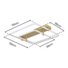 Plafon Skylight Listo 3107q Led Bivolt Branco/dourado