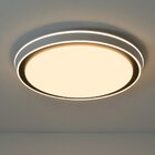 Plafon Skylight Ox 4078r5 50 Led Bivolt Branco / Preto