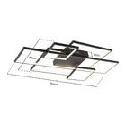 Plafon Skylight Puzzle 3071 Led Bivolt Preto