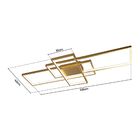 Plafon Skylight Puzzle 3072 Led Bivolt Dourado