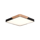 Plafon Skylight Wood 4038q4 40 Led Bivolt Madeira/preto