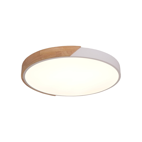 Plafon Skylight Wood 4038r4 40 Led Bivolt Madeira/branco