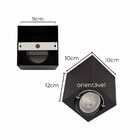 Plafon Sobrepor Box 10x10cm Preto P/ Par20 E27 Bellalux St3049