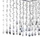 Plafon Sobrepor De Cristais Quadrado Illuminati 4 Lâmpadas Br