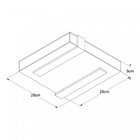 Plafon Sobrepor Led 28cmx28cm 4200k Rig Bella Italia 110v Bra