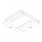 Plafon Sobrepor Led 38cmx38cm 6000k Rig Bella Italia 220v Bra