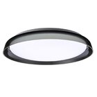 Plafon Sobrepor Miska Fumê E Branco 43cm Led 24w 3000k Bivolt
