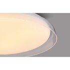 Plafon Sobrepor Miska Transparente E Branco 53cm Led 40w 3000