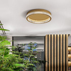 Plafon Sobrepor Moderno Led 24w 3000k Dourado Bvlgari 40cm Bi