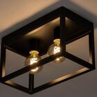 Plafon Sobrepor Moderno Slim Estrutura Metálica Estilo Indust