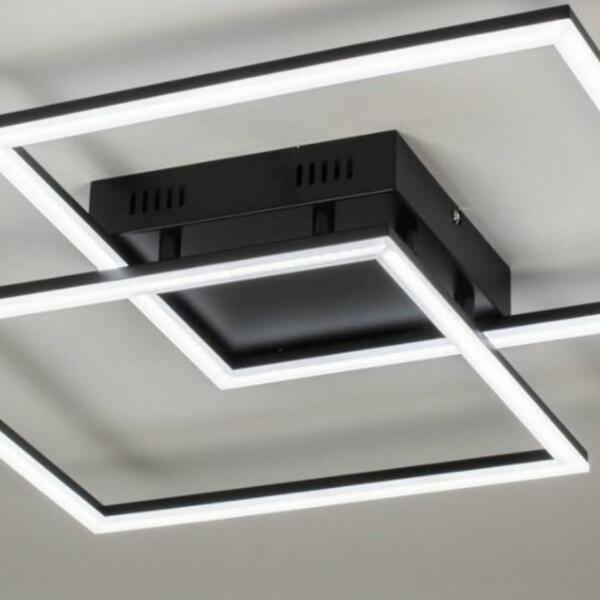 Plafon Sobrepor Moderno Slim Perfil Alumínio E Acrílico Para