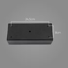 Plafon Sobrepor Preto Box Orluce + 3x Led Ar70 Branco Quente