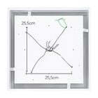 Plafon Sobrepor Quadrado Branco 45x45cm Para 4 Lâmpadas E27 S