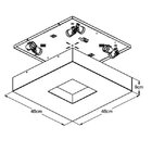 Plafon Sobrepor Quadrado Domenica Bella Italia