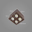 Plafon Sobrepor Quadrado Marrom Box P/ 4x Par20 Orluce St2757