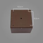 Plafon Sobrepor Quadrado Marrom Box P/ 4x Par20 Orluce St2757