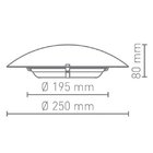 Plafon Sobrepor Redondo 25cm Classic Blumenau