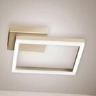 Plafon Sobrepor Slim Moderno Quadrado Perfil Led Integrado -