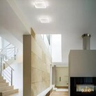 Plafon Sobrepor Slim Moderno Quadrado Perfil Led Integrado -