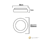Plafon Space 2005 Spotline Iluminação Branco