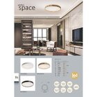 Plafon Space 2005 Spotline Iluminação Preto