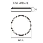 Plafon Space 2005 Spotline Iluminação Preto