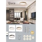 Plafon Space 2005 Spotline Iluminação Preto