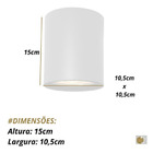 Plafon Spot De Sobrepor Para Par 20 E27 Redondo Recuado Branc