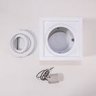 Plafon Spot Quadrado Premium Branco Sobrepor E27 P/ Par20 St1