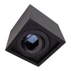 Plafon Spot Quadrado Premium Preto Sobrepor E27 P/ Par20 St15