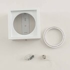 Plafon Spot Sobrepor Box Branco + Led Ar111 12w Br. Quente St