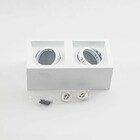 Plafon Spot Sobrepor Box Duplo Branco P/ 2x Ar70 Starlumen St