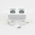 Plafon Spot Sobrepor Box Duplo Branco P/ 2x Mr16 Starlumen St